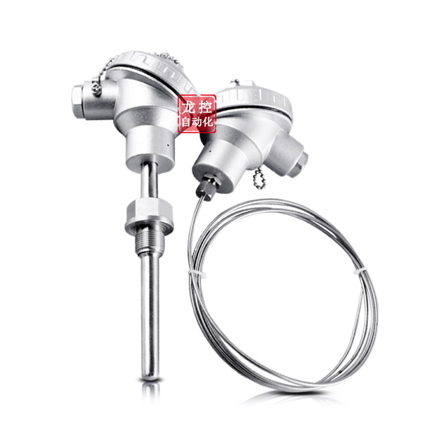鎧裝熱電阻溫度傳感器K型熱電偶TJ WRNK1301螺紋式溫度變送器管道
